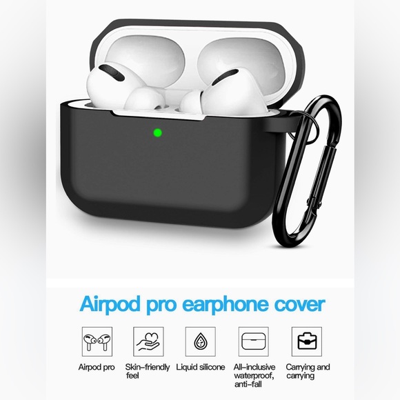 Airpods Pro Case Cover,Doboli Silicone Protective Case for Apple AirpodPro Black - Picture 4 of 10